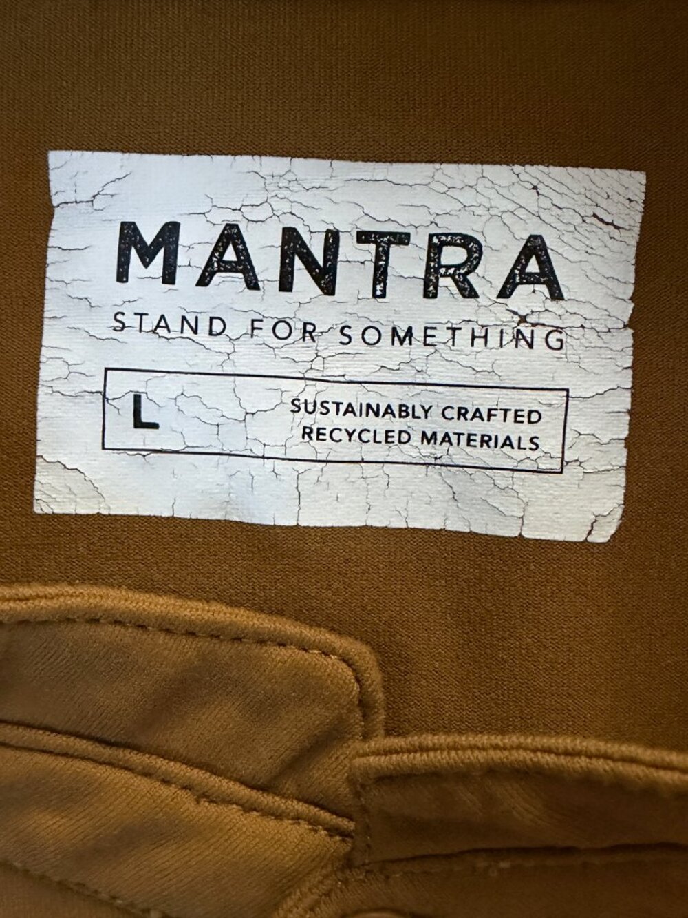 MANTRA Golf Catalyst Long Sleeve Performance Shirt L Mustard Yellow Gold - EUC - Picture 5 of 9